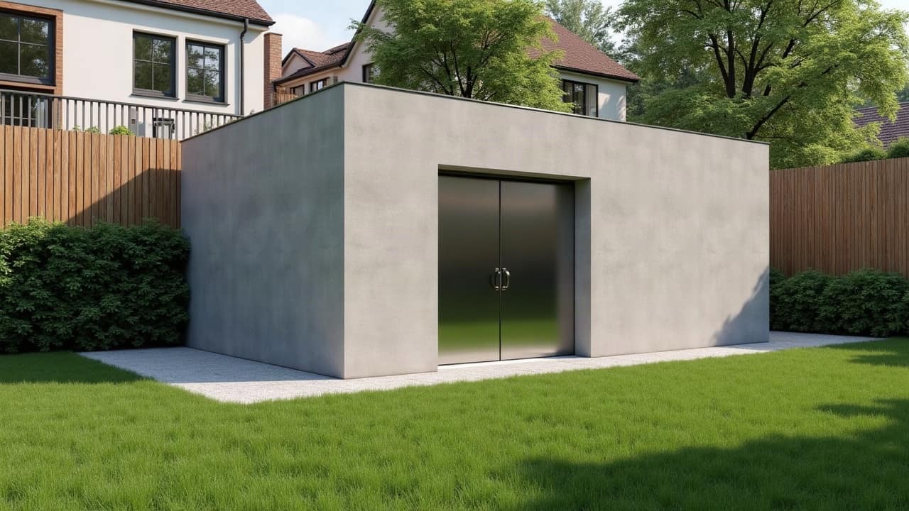 Un abri enterré est-il visible du voisinage