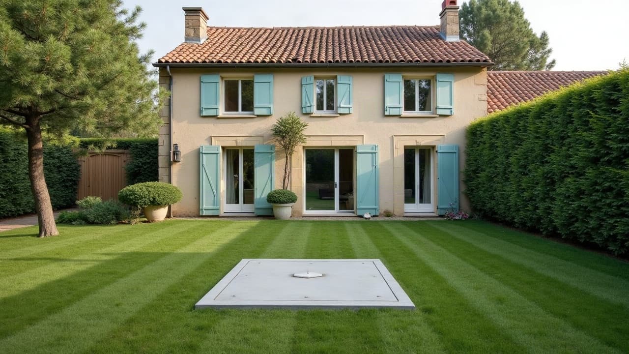 Mas provençal avec restanques en pierre sèche, jardin en terrasse sur sol calcaire